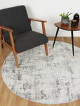 Sleek Alfred Ivory Round Rug - 160x160