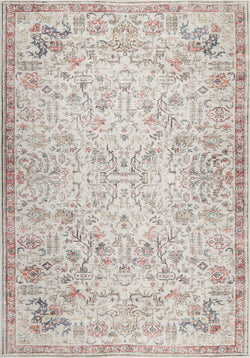 Stylish Ivory Multi Vintage Rug - 200x290