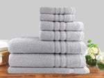 14Pc/7Pc Classic Dobby Stripe Cotton Towel Set 650Gsm