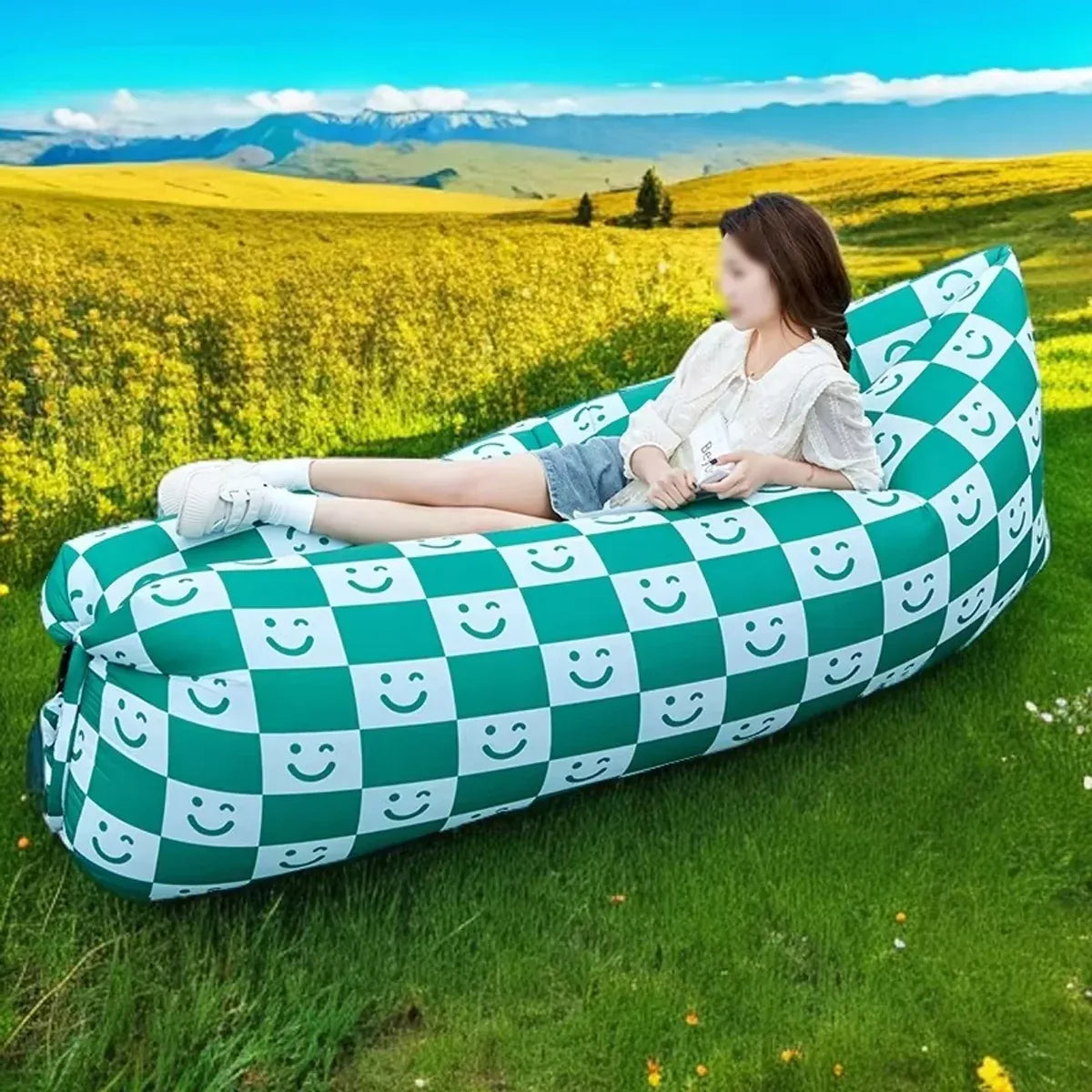 Inflatable Sofa Portable 230x70cm
