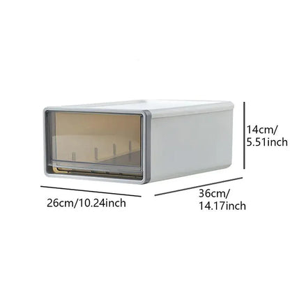 Desk Storage Box White 26x36x14cm