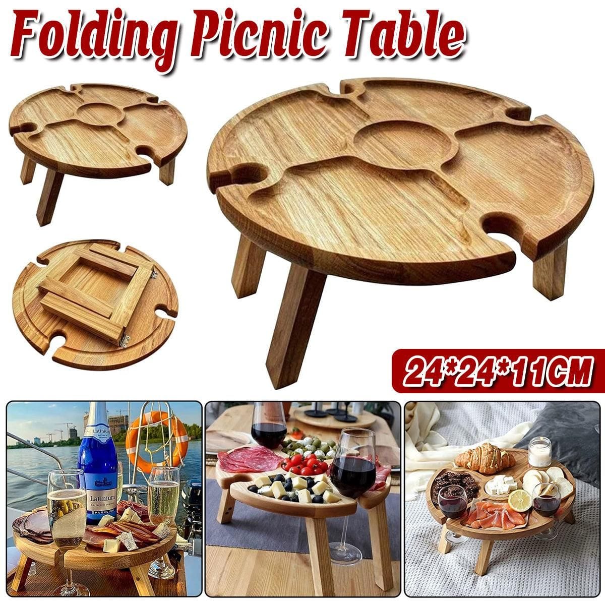 Portable Wooden Dining Table