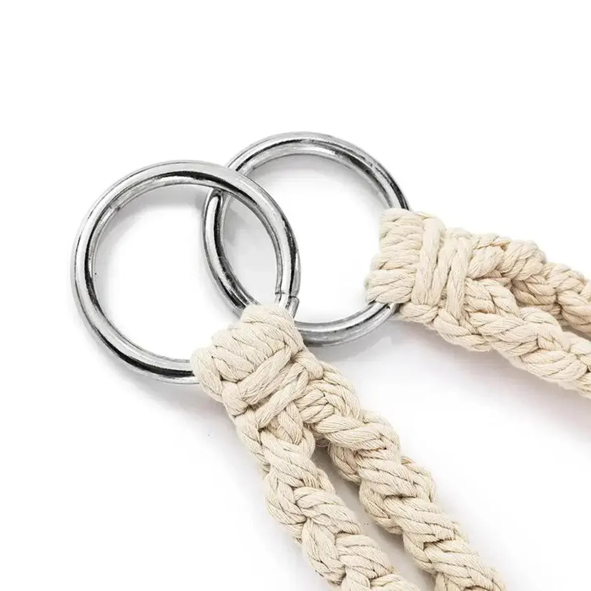 Hanging Chair Beige Tassel