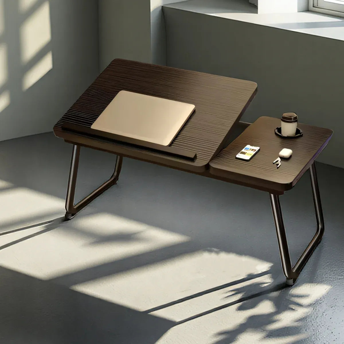 Adjustable Bedside Table Black