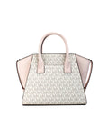 Powder Pink Posh Michael Kors' Avril Small Satchel Bag In Powder Blush