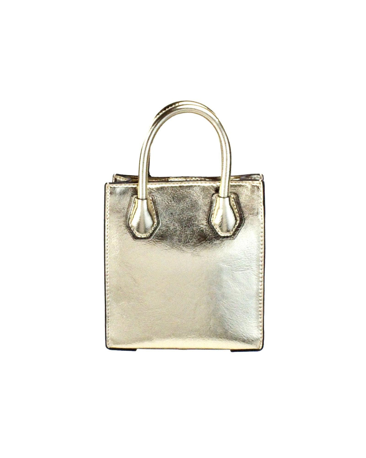Gleaming Gold Michael Kors' Mercer Xs Metallic Shopper