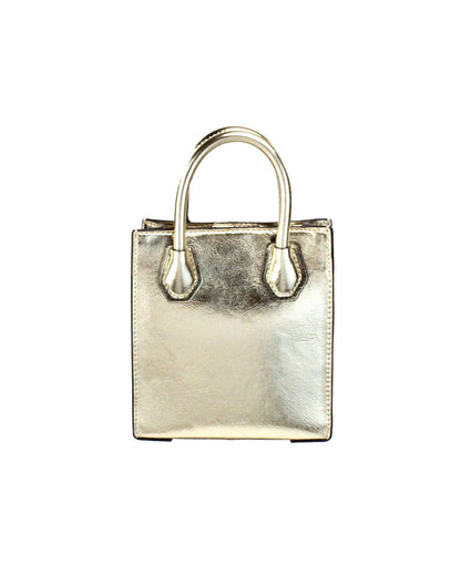 Gleaming Gold Michael Kors' Mercer Xs Metallic Shopper
