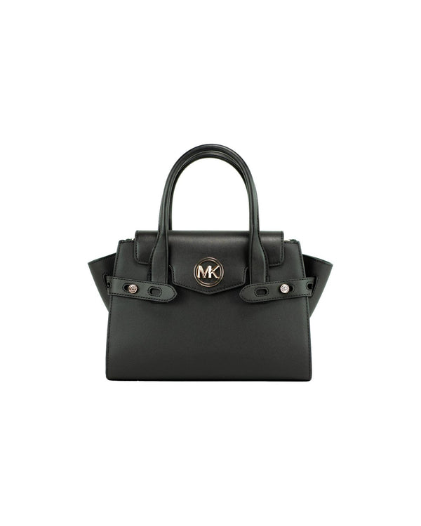  Michael Kors Car Medium Satchel Black & Gold Classic