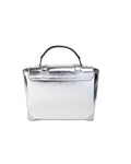 Silver Lining Michael Kors' Manhattan Medium Satchel In Silver