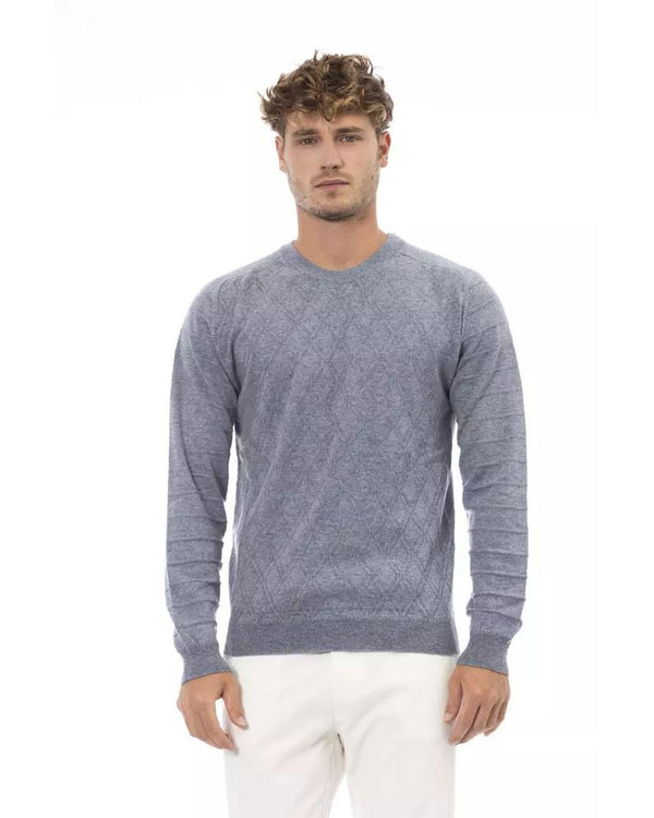  Italian Sky Alpha Studio Men'S Viscose Sweater