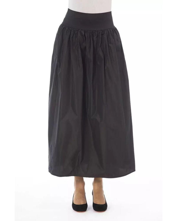  Cocoa Couture Alpha Studio Brown Polyester Skirt