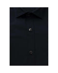 Bagutta Blue/Black/Light Blue Men's Cotton Shirt