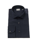 Bagutta Blue/Black/Light Blue Men's Cotton Shirt