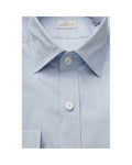 Bagutta Blue/Black/Light Blue Men's Cotton Shirt