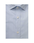 Bagutta Blue/Black/Light Blue Men's Cotton Shirt