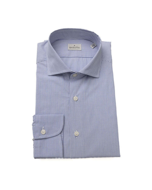  Light Blue Sophistication Cotton Shirt (Bagutta)