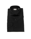 Classic Black/Blue/White Bagutta Men'S Cotton Shirt