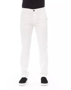 Classic Baldinini Trend Men's White Cotton Jeans & Pant