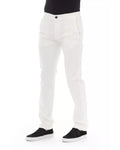 Classic Baldinini Trend Men's White Cotton Jeans & Pant