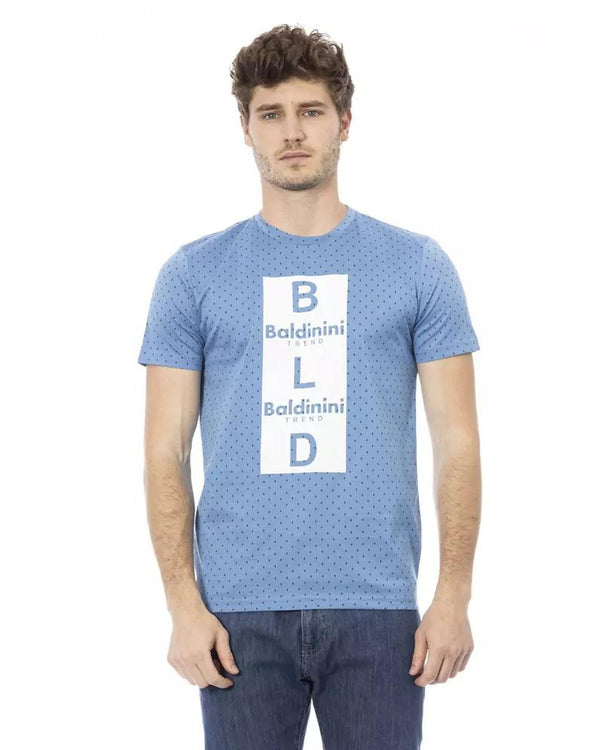  Baldinini Trend Men's Light Blue Cotton T-Shirt