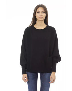 Noir Elegance Baldinini Trend Women'S Wool Sweater