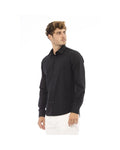 Midnight Black/Red/Grey - Baldinini Trend Men'S Cotton Shirt