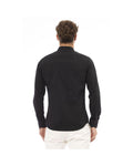 Midnight Black/Red/Grey - Baldinini Trend Men'S Cotton Shirt