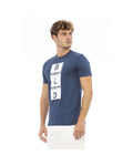 Skyline Sophistication Baldinini Blue/Grey Tee Shirt - L