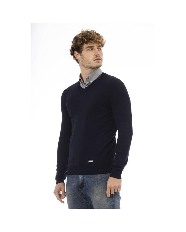 Twilight Chic Baldinini Trend Blue/Black Wool Sweater