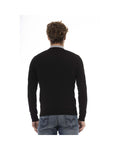 Twilight Chic Baldinini Trend Blue/Black Wool Sweater