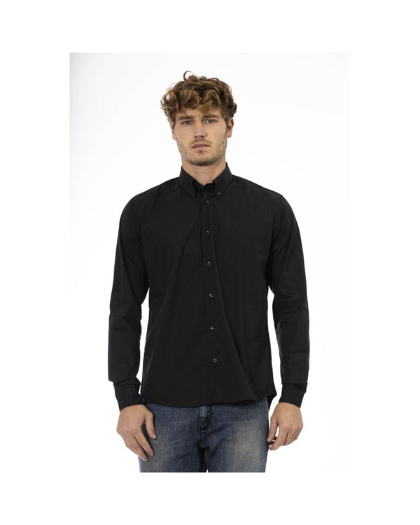 Stylish Baldinini Trend Black Cotton Shirt