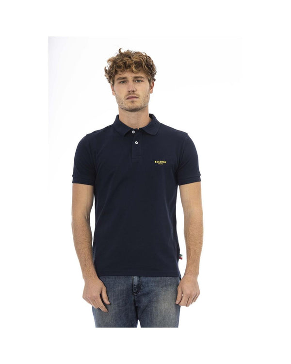  Bold Blue Baldinini Trend Men'S Polo Shirt