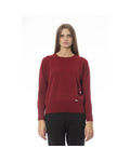 Warm Beige/Blue/Red Elegance Baldinini Trend Women'S Wool Sweater