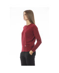 Warm Beige/Blue/Red Elegance Baldinini Trend Women'S Wool Sweater