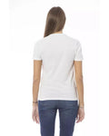 Luminous White Cotton Delight Baldinini Trend Women'S Tee Shirt