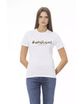Pretty In Pink/Purple/Blue/White Baldinini'S Cotton Tops & T-Shirt For Ladies