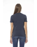 Pretty In Pink/Purple/Blue/White Baldinini'S Cotton Tops & T-Shirt For Ladies