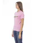 Pretty In Pink/Purple/Blue/White Baldinini'S Cotton Tops & T-Shirt For Ladies