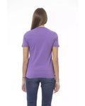 Pretty In Pink/Purple/Blue/White Baldinini'S Cotton Tops & T-Shirt For Ladies