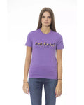 Pretty In Pink/Purple/Blue/White Baldinini'S Cotton Tops & T-Shirt For Ladies