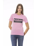 Classic Comfort Baldinini Trend Blue/White/Pink/Yellow Cotton T-Shirt