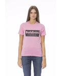 Classic Comfort Baldinini Trend Blue/White/Pink/Yellow Cotton T-Shirt