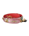 Dream Glimmering Pink/Beige/Red Studded Shoulder Strap