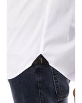 Light Blue/White Cotton Shirt Billionaire Italian Couture