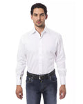 Light Blue/White Cotton Shirt Billionaire Italian Couture