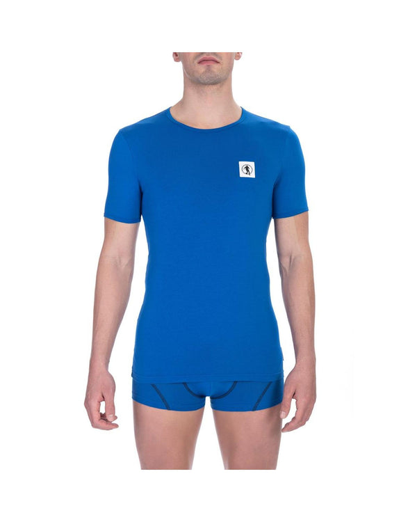  Red/Blue Crew Twin Pack - Bikkembergs Men'S Tee Shirt