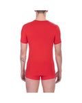 Red/Blue Crew Twin Pack - Bikkembergs Men'S Tee Shirt