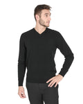 Midnight Elegance Men'S Cashmere V-Neck