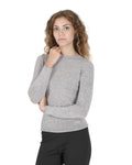 Crown Of Edinburgh Cashmere Women'S Slate Boatneck Sweater