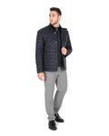 Deep Blue Horizon Hugo Boss Polyester Outerwear - 50 Eu